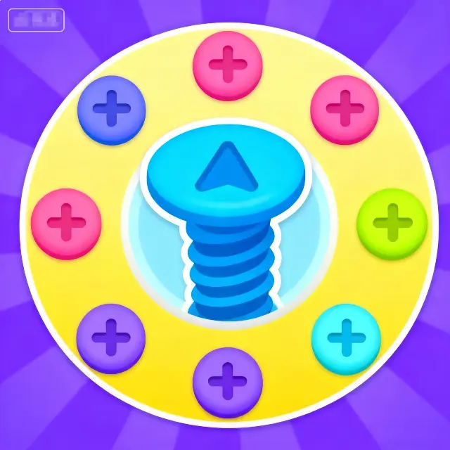 打螺丝钉消除游戏ICON