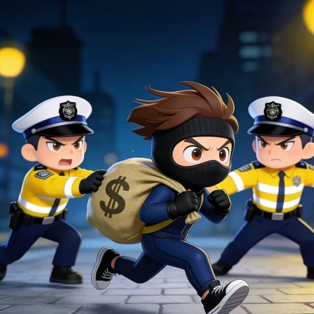 警察抓坏人ICON