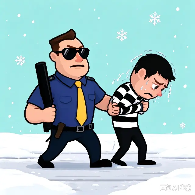 警察围堵小偷ICON