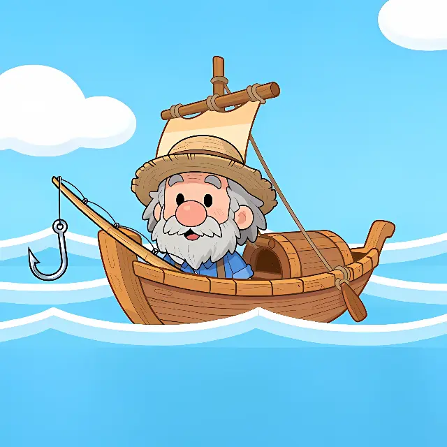 海上渔夫钓鱼游戏ICON