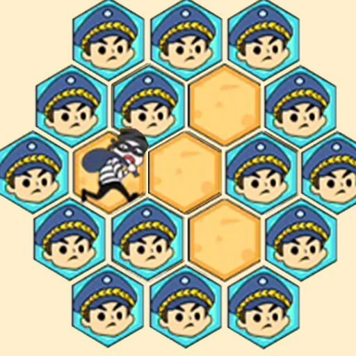 三个警察抓小偷游戏ICON