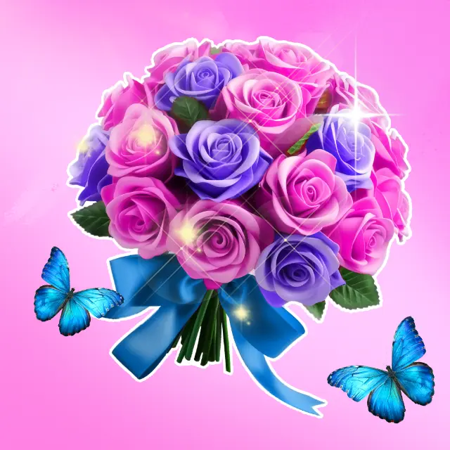 百花开富贵ICON