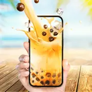 假装手机喝水ICON