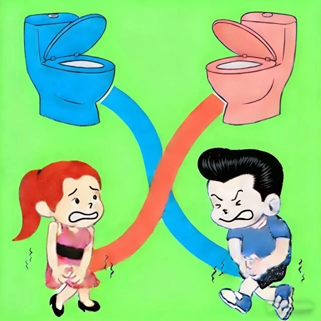 画线通向厕所ICON