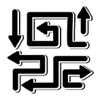 箭头会拐弯ICON